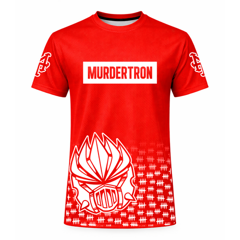 MURDERTRON TALL TECH TEE (RED)